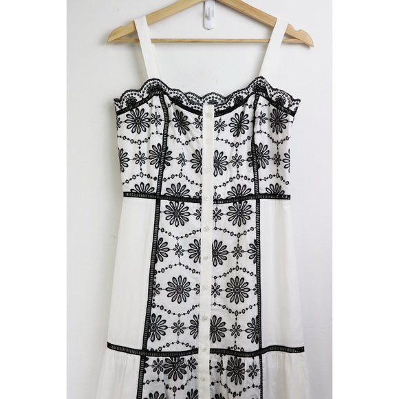 NWT Veronica Beard Sasha Embroidered Midi Dress 2 - Picture 7 of 9